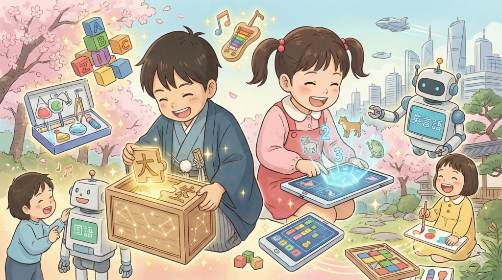 ３歳で差がつく日本人向けの知育玩具１０選【最新2026】