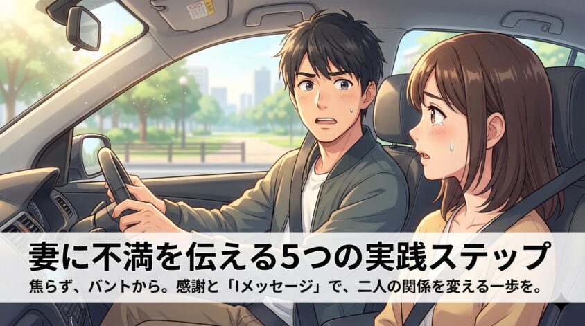 妻に不満を伝える5つの実践ステップ