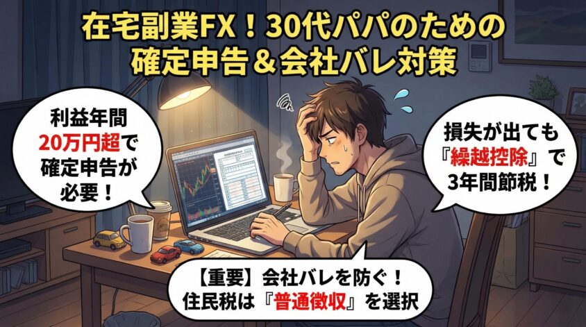 在宅副業のFXで確認しておくべきお金の話