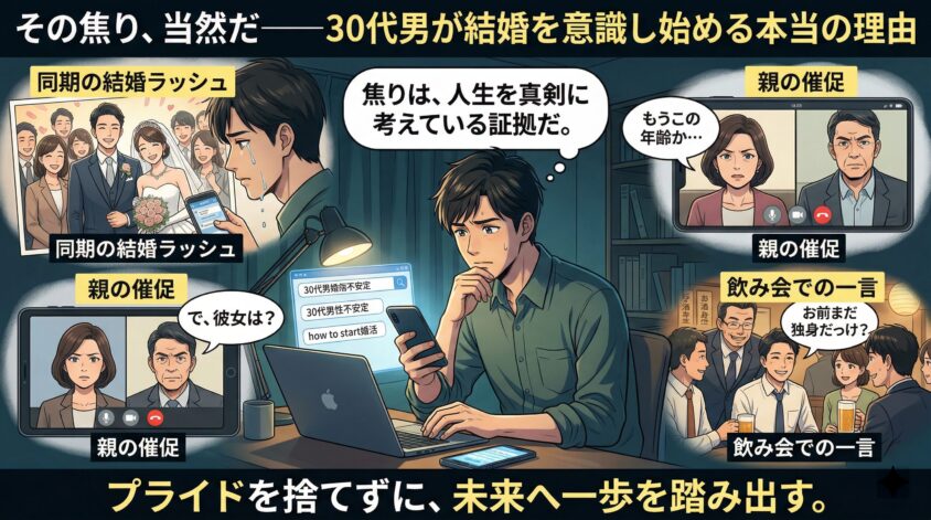 その焦り、当然だ──30代男が結婚を意識し始める本当の理由