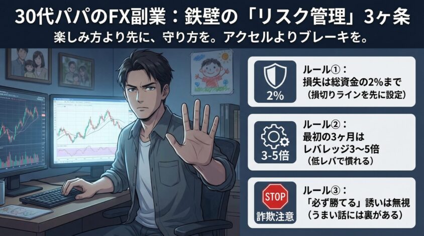 FXを副業として始める前に確認する「リスク管理の3つのルール」
