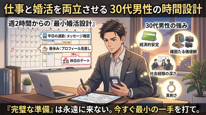 「仕事と婚活を両立させる」30代男性のための時間設計