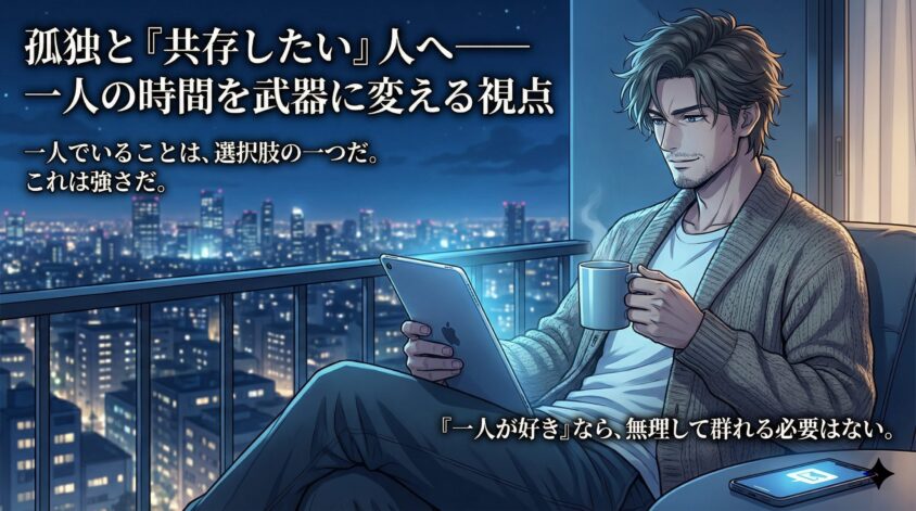 孤独と「共存したい」人へ——一人の時間を武器に変える視点
