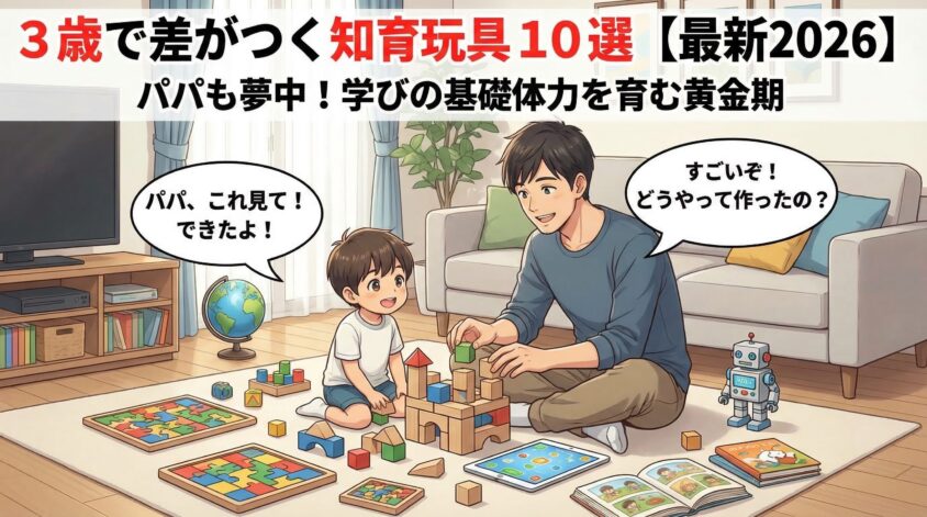 3歳の幼児期に知育玩具が必要な4つの理由【発達・土台づくり】