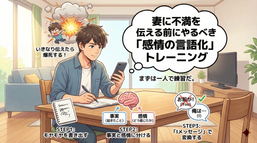 妻に不満を伝える前にやるべき「感情の言語化」トレーニング