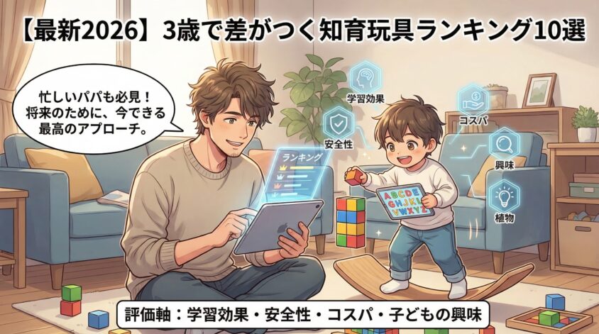【最新2026】3歳で差がつく知育玩具ランキング10選