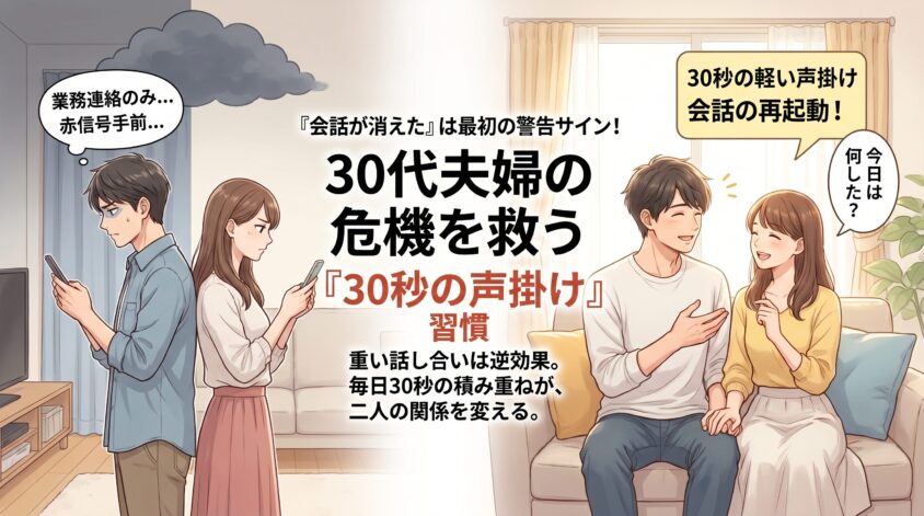"会話が消えた"が最初の警告サイン