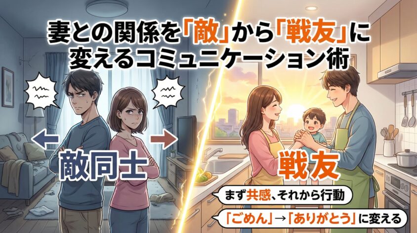 妻との関係を「敵」から「戦友」に変えるコミュニケーション術
