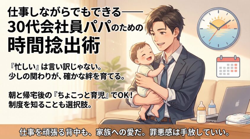 仕事しながらでもできる——30代会社員パパのための時間捻出術