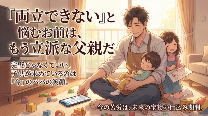 「両立できない」と悩むお前は、もう立派な父親だ
