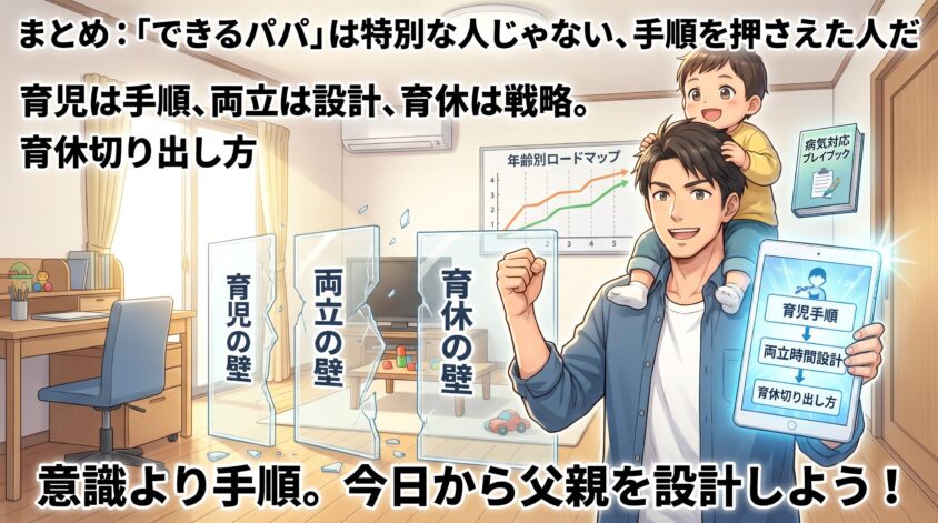 まとめ：「できるパパ」は特別な人じゃない、手順を押さえた人だ