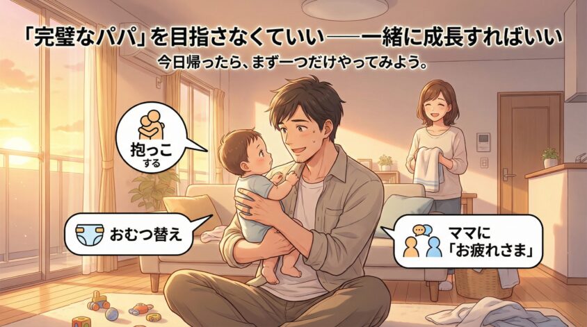 まとめ:「完璧なパパ」を目指さなくていい——一緒に成長すればいい