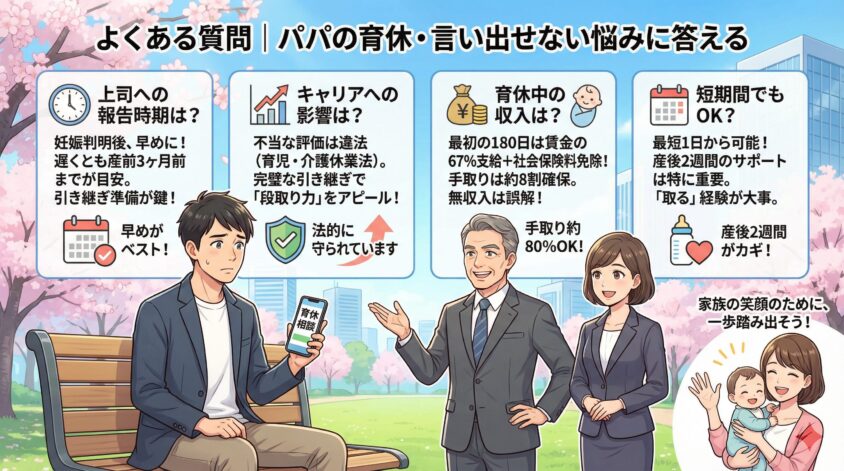 よくある質問|パパの育休・言い出せない悩みに答える