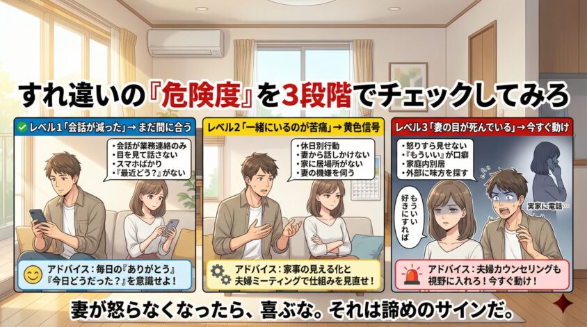 すれ違いの「危険度」を3段階でチェックしてみろ