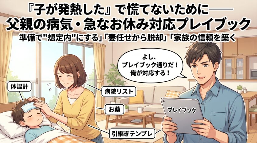「子が発熱した」で慌てないために——父親の病気・急なお休み対応プレイブック
