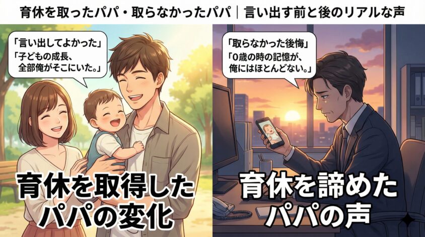 育休を取ったパパ・取らなかったパパ|言い出す前と後のリアルな声