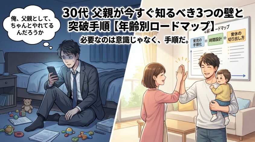 30代 父親が今すぐ知るべき3つの壁と突破手順【年齢別ロードマップ】